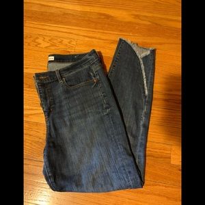 LOFT Women's Straight Leg Jeans - Dark Blue